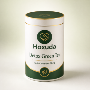 Hoxuda Green Tea Herbal Wellness Blend container